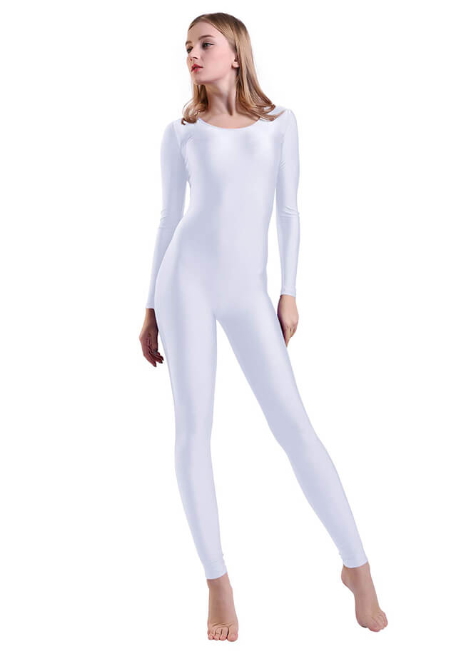 Womens Long Sleeve Spandex Unitard