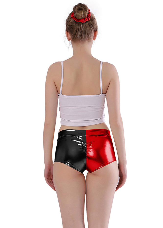 Womens Shiny Metallic Hot Pants Shorts